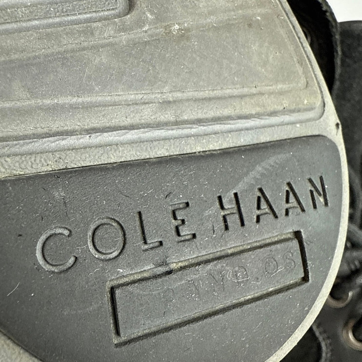 Cole Haan Grand OS Men's Black Suede Leather Cap Toe Waterproof Lace Up Boots 8