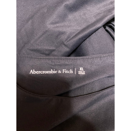 Abercrombie & Fitch Black Crew Neck Short Sleeve One Piece Bodysuit Top Size XL