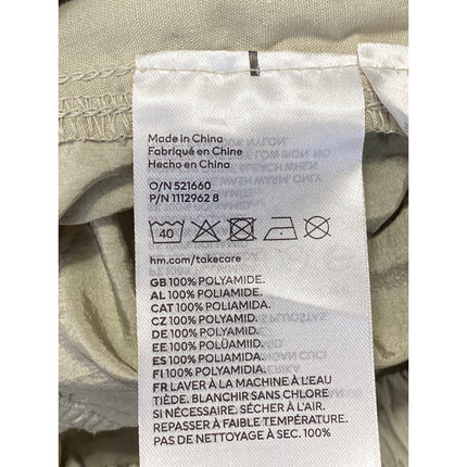 H&M Women's Gray High Rise Adjustable Parachute Baggy Jogger Trousers Pants Sz S