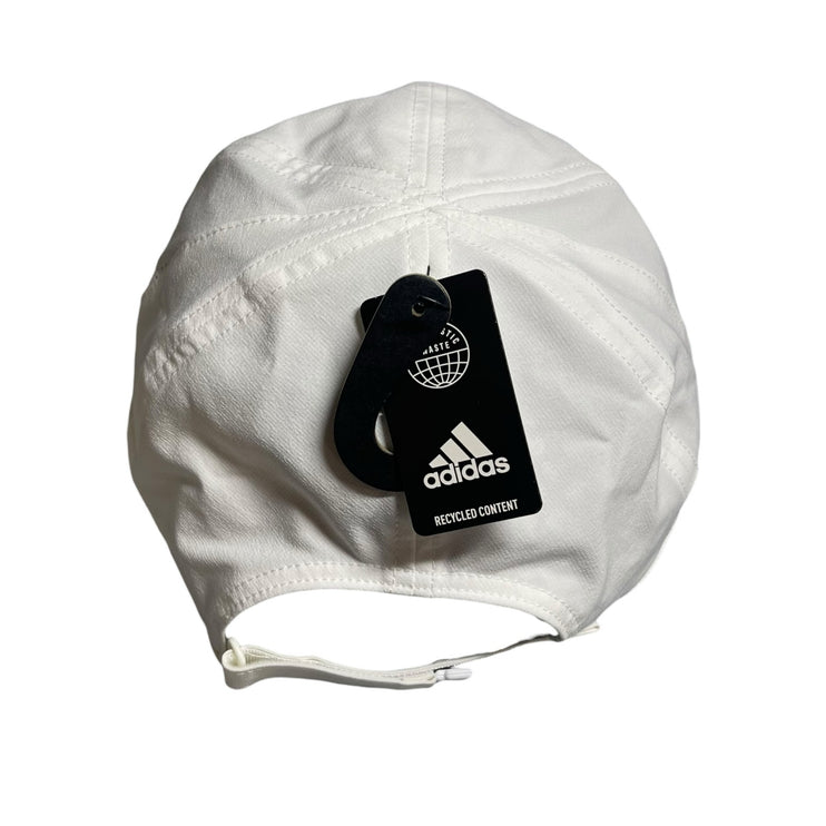 NEW Adidas Aeroready Men's White Reflective UPF 50 Adjustable Running Cap Hat OS