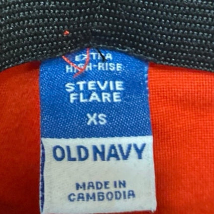 Old Navy Stevie Women's Red High Rise Flared Bootcut Trousers Pants Size XS