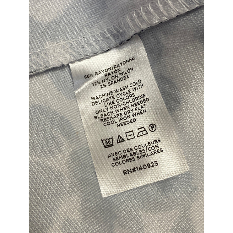 Ann Taylor LOFT Navy Floral Square Neck Sleeveless Midi A-Line Tank Dress Size 6