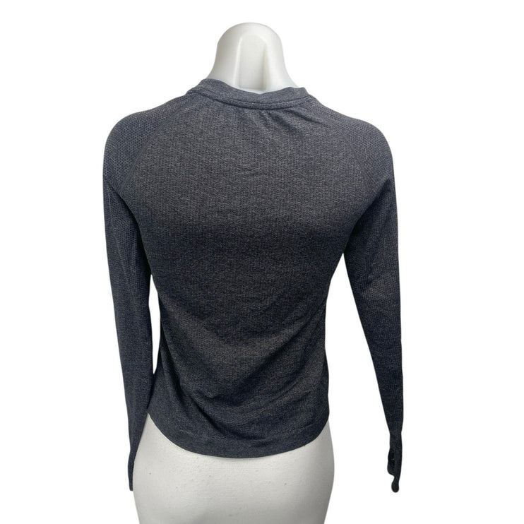 YPB Your Personal Best Gray Long Sleeve Activewear Sportswear Shirt Top Size M