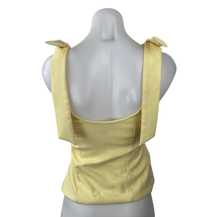Zara Women's Yellow Knot Bot Strap Sleeveless Cami Camisole Tank Top Size XS