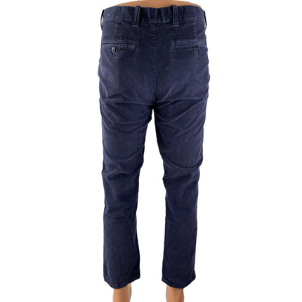 Tommy Hilfiger Men's Blue Corduroy Slim Fit Straight Skinny Trouser Pants Sz 30