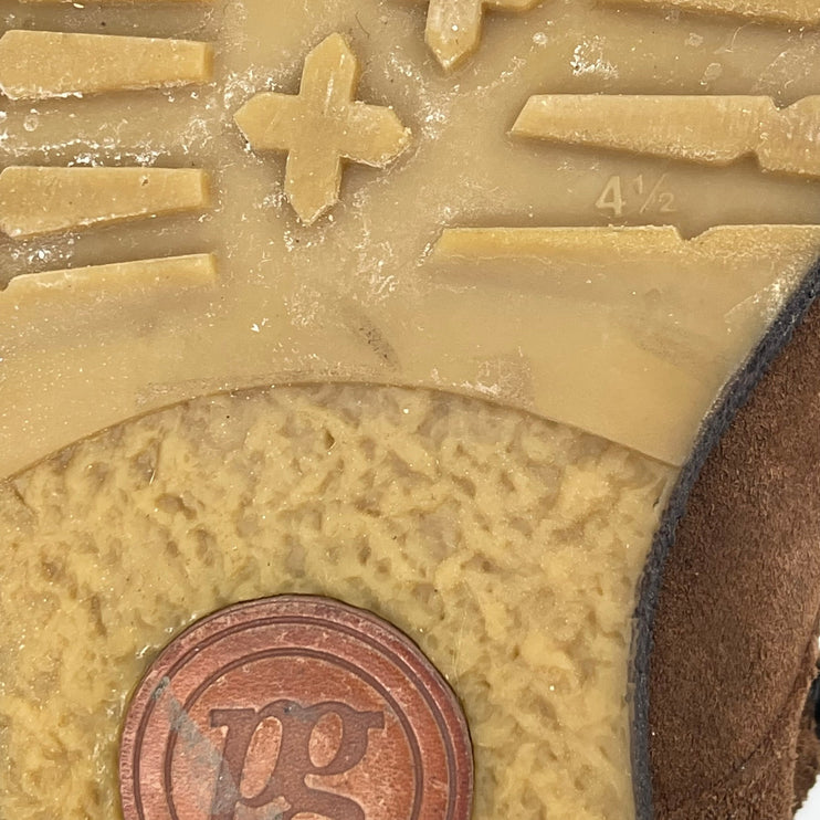 Paul Green Women's Brown Suede Sherpa Fold Over Lace Up Ankle Snow Boots Sz 4.5