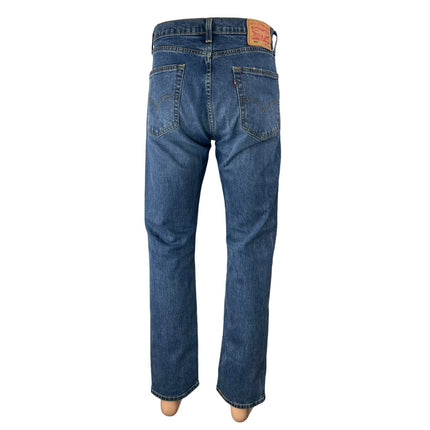 Levi's 505 Men's Blue Medium Wash High Rise Slim Straight Denim Jeans Pants 30