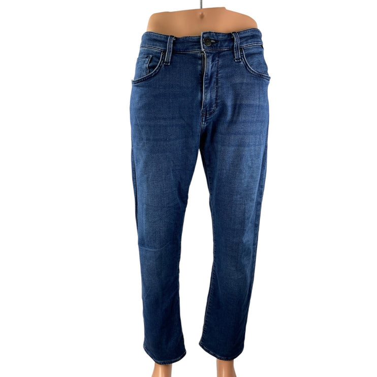 Mavi Athletic Denim Men's Blue High Rise Slim Straight Denim Jeans Pants Size 32