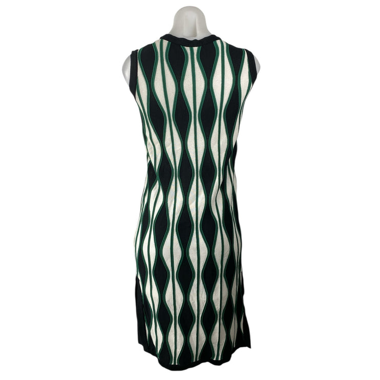 Anthropologie Eva Franco Mod Knit Green Argyle Sleeveless Tank Midi Dress XXS