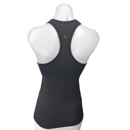 Lululemon Women's Black Padded Stretch Racerback Yoga Athletic Tank Top Size 4