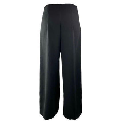 Zara Women's Black High Waisted Straight Wide Leg Trousers Dress Pants Size S