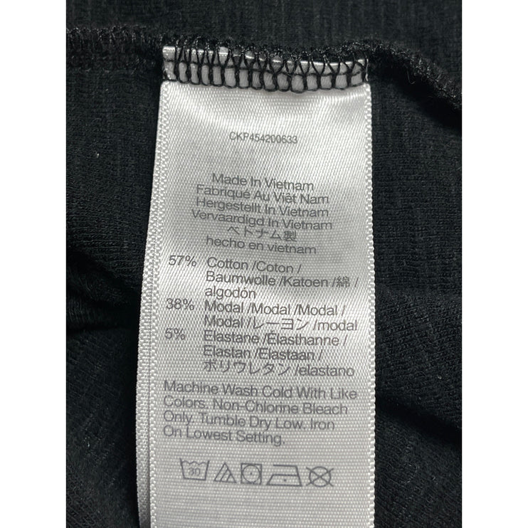 Madewell Women's Black Lettuce Short Sleeve Crew Neck T Shirt Tee Top Size XS