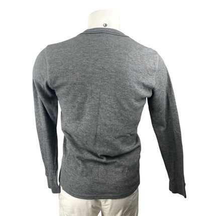 Express Men's Gray Waffle Knit Crewneck Long Sleeve Sweatshirt Sweater Top Sz M