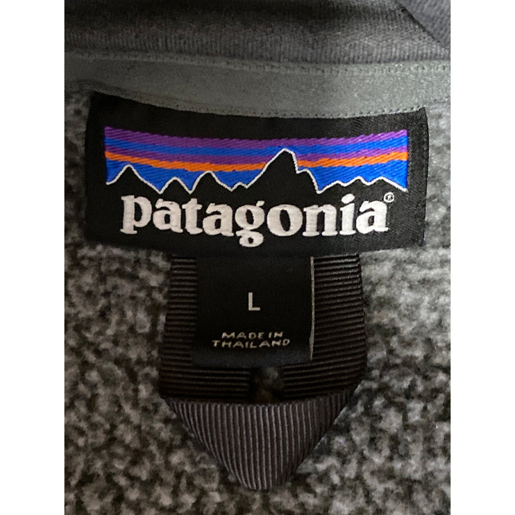 Patagonia Better Sweater Men's Gray 1/4 Zip Outdoor Fleece Sweater Top Size L