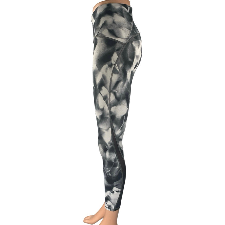 Lululemon Train Times 7/8 Womens Black White Yoga Athletic Leggings Pants Size 6