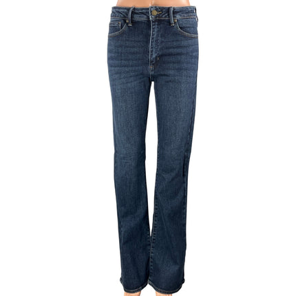 JBD Just Black Denim Women's Blue Dark Wash Bootcut Flared Denim Jeans Size 28