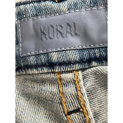 Koral Women's Blue Low Rise Skinny Fit Straight Leg Denim Jeans Pants Size 26