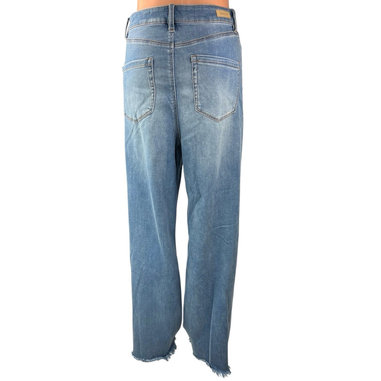 Blank NYC Women's Blue High Rise Franklin Ribcage Wide Leg Denim Jeans Size 29