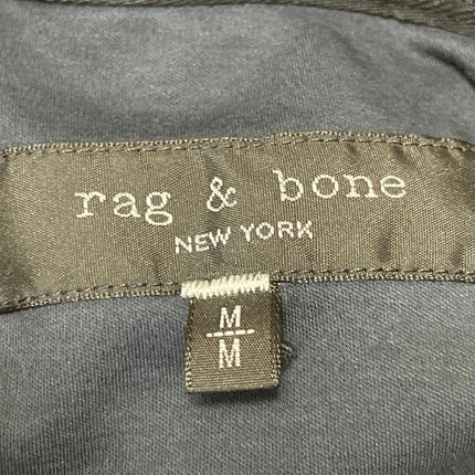 Rag & Bone Men's Navy Blue Short Sleeve Tennis Golf Casual Polo Shirt Top Size M