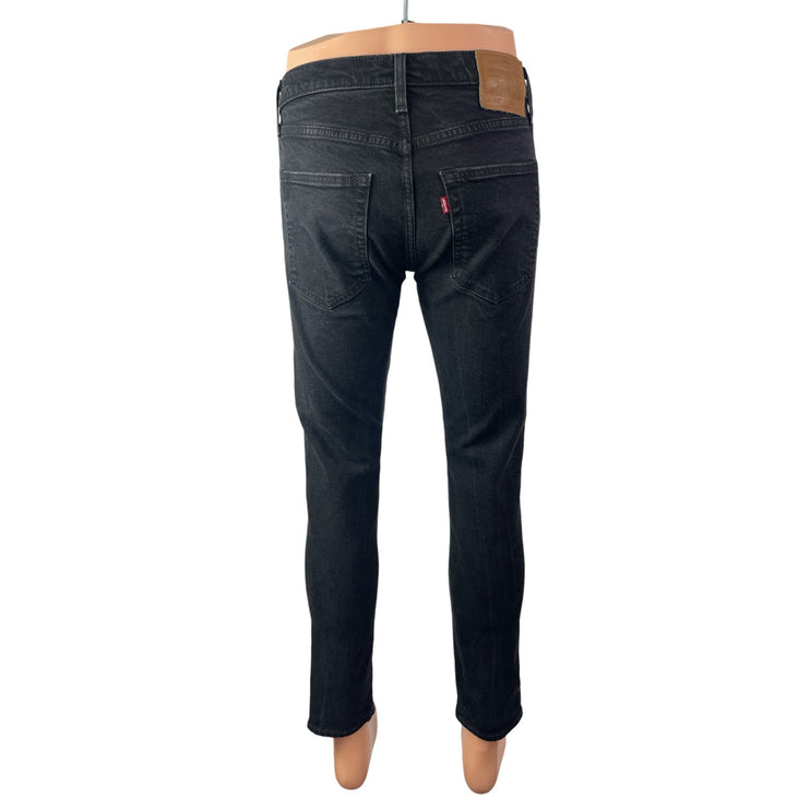 Levi's Men's Black High Rise Slim Fit Straight Skinny Denim Jeans Pants W31 L32