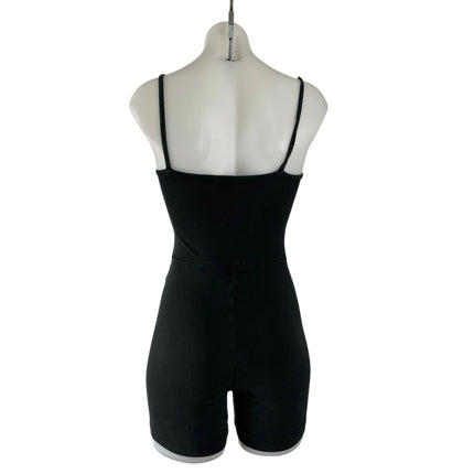 Puma Evide Black Yoga Athletic Activewear Cami Tank Unitard Jumpsuit Romper Sz S