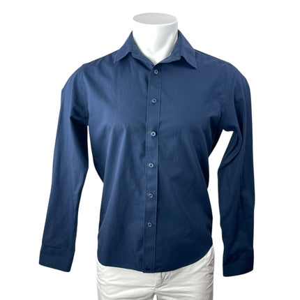 UNTUCKit Castello Men's Blue Slim Fit Long Sleeve Button Down Shirt Top Size S