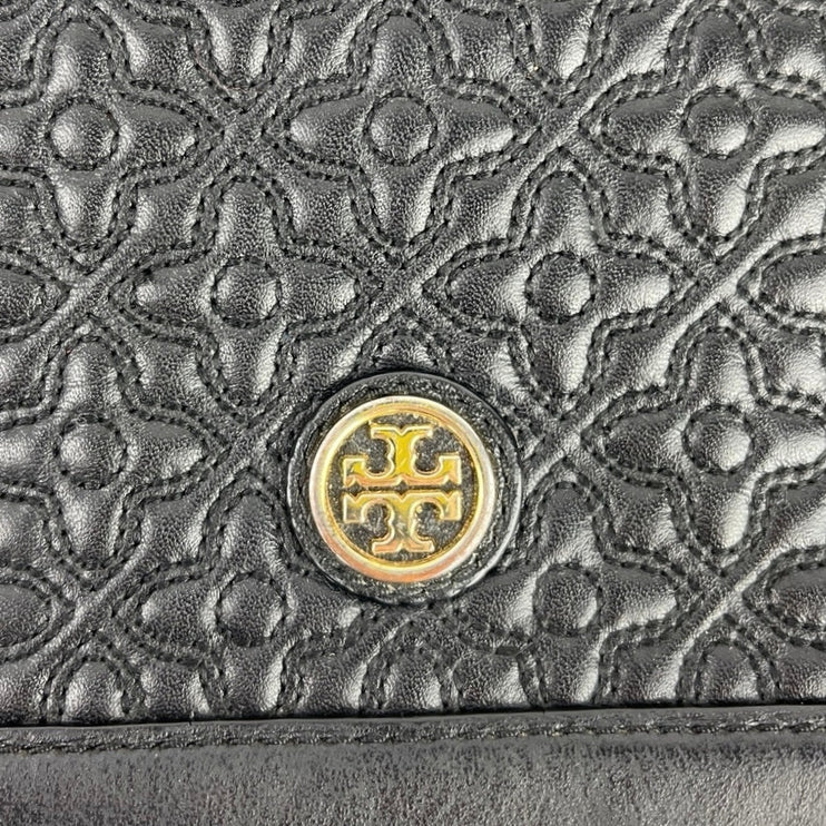 Tory Burch Bryant Quilted Flap Leather Small Crossbody Shoulder Bag Handbag