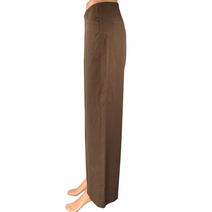 Old Navy Women's Brown High Waisted Pocket Wide Leg Trouser Casual Pants Size S