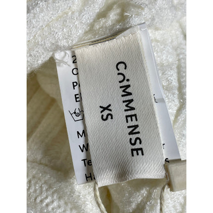 NEW Commense Cream Ribbed Knit Dolman Long Sleeve Cropped Cardigan Sweater XS