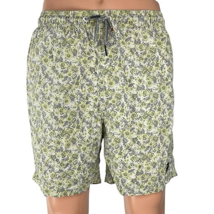 Katin X Urban Outfitters Men's Green Botanical Summer Beach Resort Swim Shorts M