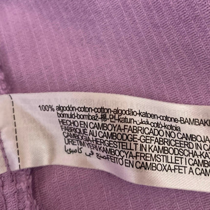 Zara Women's Purple Corduroy Long Sleeve Button Up Shirt Jacket Shacket Size XS