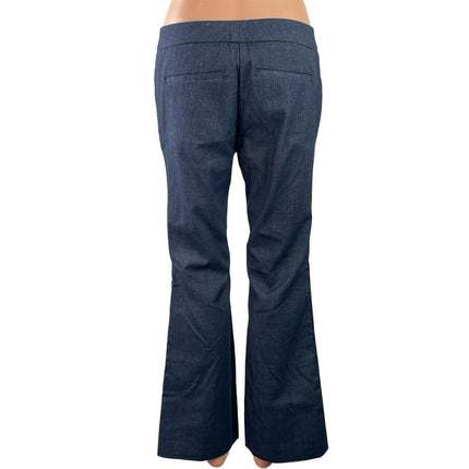 7th Avenue Women's Blue High Rise Flare Bootcut Bell Bottom Trousers Pants 6P