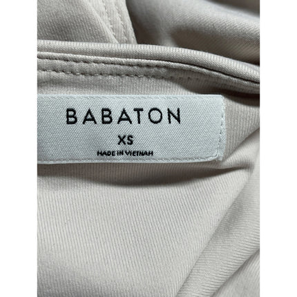 ARITZIA Babaton Women's Cream Short Sleeve Square Neck Shirt Bodysuit Top Sz XS