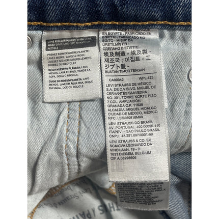 Levi's 505 Men's Blue Medium Wash High Rise Slim Straight Denim Jeans Pants 30