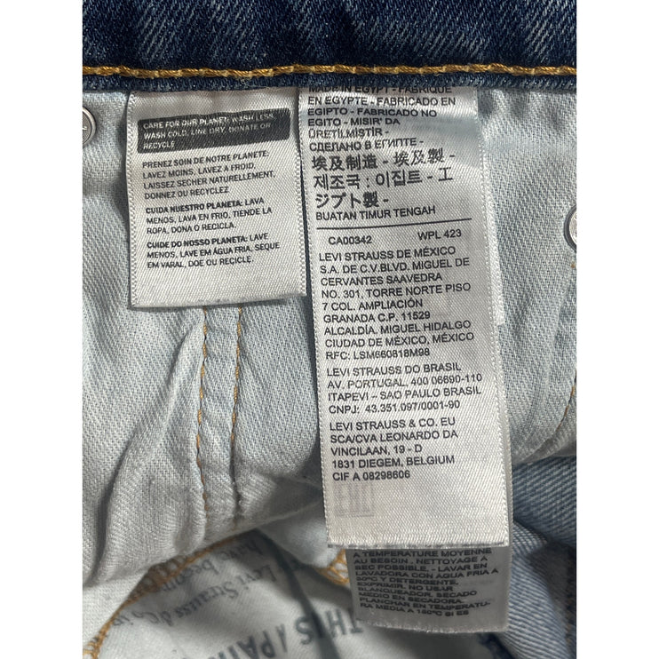 Levi's 505 Men's Blue Medium Wash High Rise Slim Straight Denim Jeans Pants 30