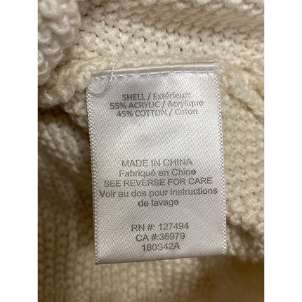Heartloom Kian Women's Cream V Neck Long Sleeve Wrap Sweatshirt Sweater Top XS