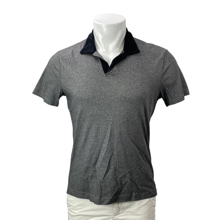 Banana Republic Luxury Touch Gray Short Sleeves Standard Fit Polo Shirt Top Sz S