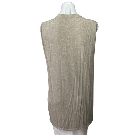 Lululemon Women's Beige Sleeveless Relaxed Yoga Workout Athletic Tank Top Size L