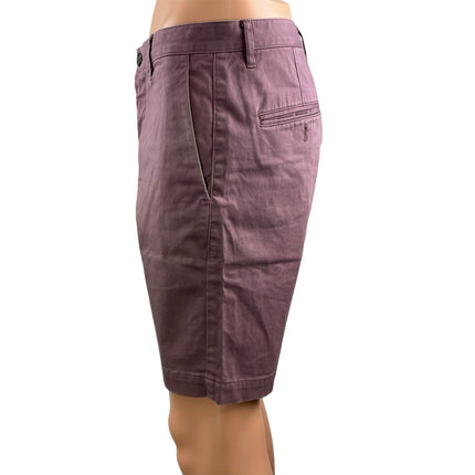Theory Men's Blue Wine Red High Waisted Straight Casual Chino Khaki Shorts 31