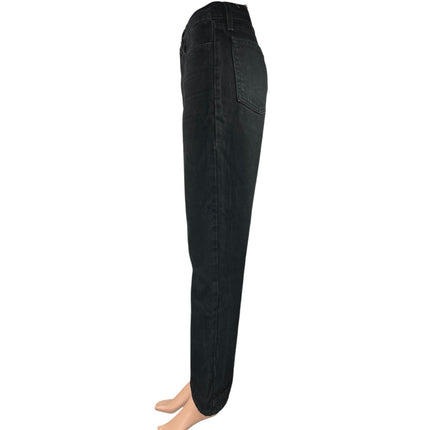 American Apparel Women's Black High Waisted Straight Leg Denim Jeans Size 28