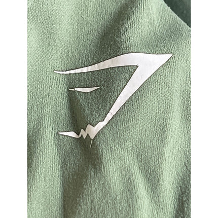 Gymshark Women's Green Yoga Workout Running Athletic Sports Bra Crop Top Size S