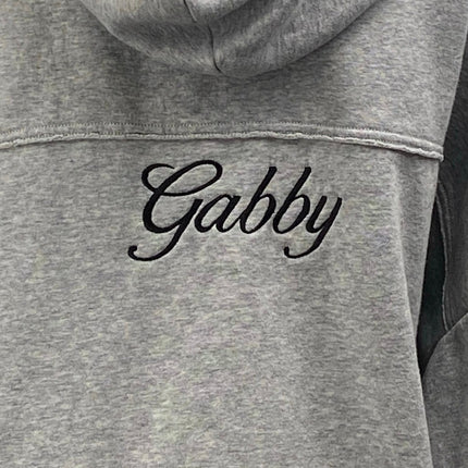 Savage Women's Gray Long Sleeve Oversized Hooded Hoodie Sweatshirt Sweater Top M
