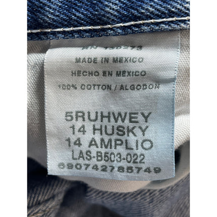 Rustler Women's Blue Medium Wash High Rise Wide Leg Baggy Denim Jeans Size 14