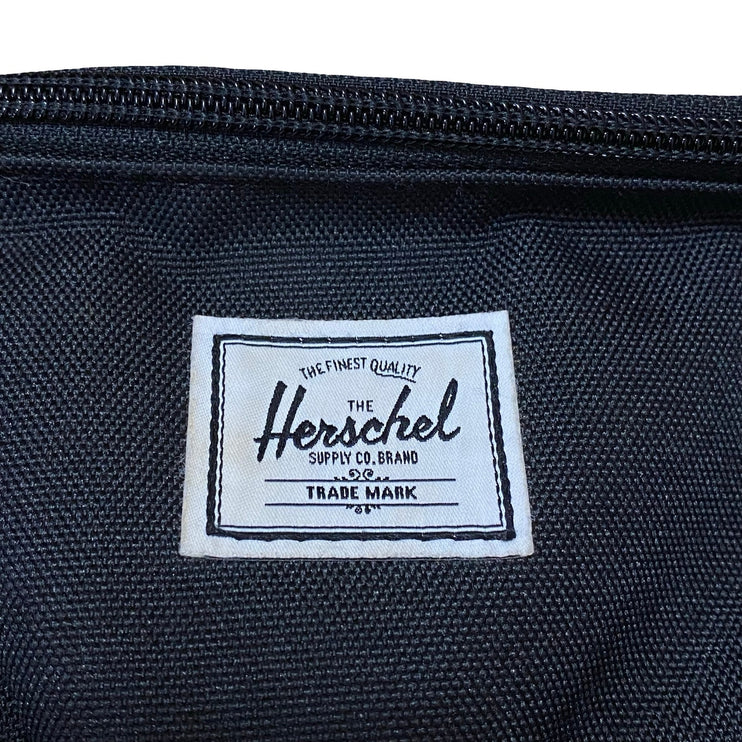 Herschel Classic Unisex Black Zip Striped Lined Travel Hip Pack Belt Bag OS