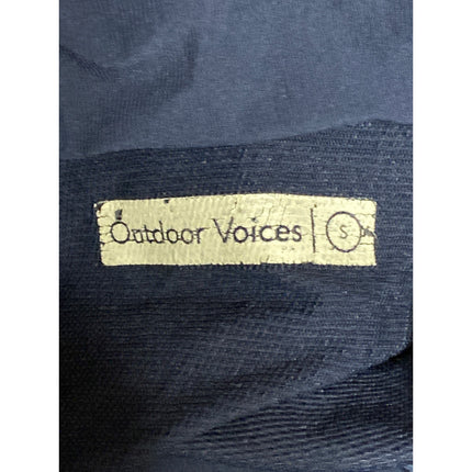 Outdoor Voices Womens Navy Blue Long Sleeve Hoodie Half Zip Anorak Jacket Size S