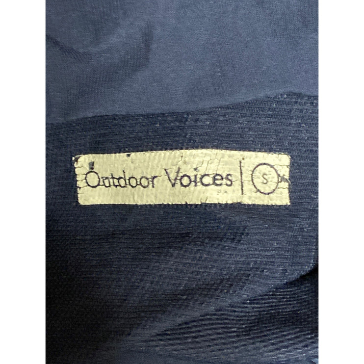 Outdoor Voices Womens Navy Blue Long Sleeve Hoodie Half Zip Anorak Jacket Size S