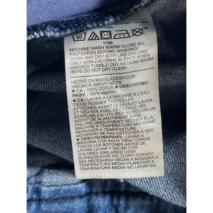 Old Navy Women's Blue Extra High Rise Wide Leg Baggy Denim Jeans Pants Size 10