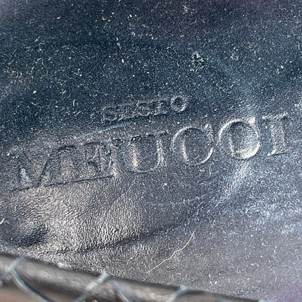 Sesto Meucci Women's Black Faux Leather Vegan Slip On Ballet Flats Shoes Size 10