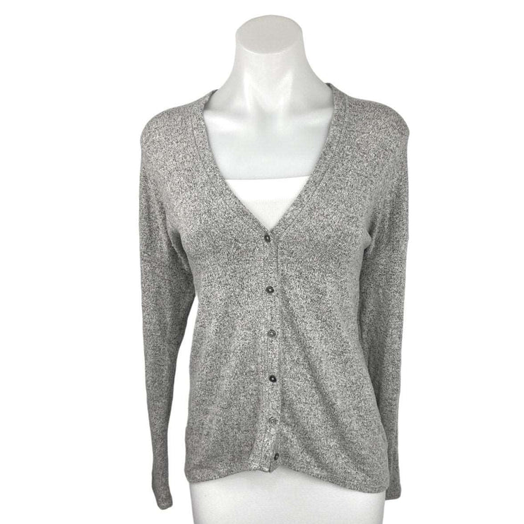 American Eagle Soft & Sexy Gray V Neck Button Up Cardigan Sweater Top Size S