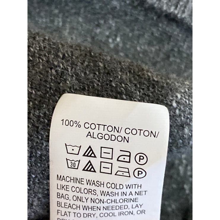 Lucky Brand Men's Dark Gray Heather Long Sleeve Crew Neck Sweatshirt Sweater L